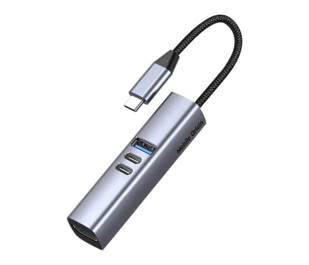 Mobile Origin 7in1 MultiHub HB2 3xUSB-C USB-A HDMI TF/SD Cards USB-C Cable - 1537887 - zdjęcie
